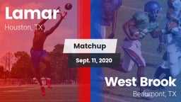 Matchup: Lamar  vs. West Brook  2020