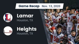 Recap: Lamar  vs. Heights  2020