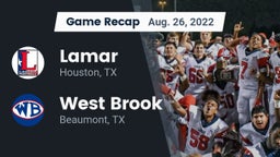 Recap: Lamar  vs. West Brook  2022