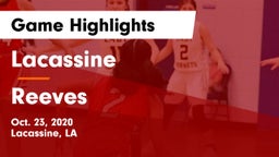 Lacassine  vs Reeves   Game Highlights - Oct. 23, 2020