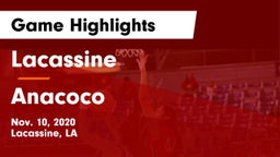 Lacassine  vs Anacoco  Game Highlights - Nov. 10, 2020