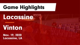 Lacassine  vs Vinton  Game Highlights - Nov. 19, 2020