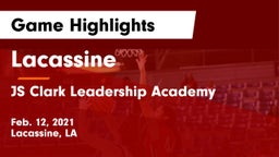 Lacassine  vs JS Clark Leadership Academy  Game Highlights - Feb. 12, 2021