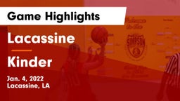 Lacassine  vs Kinder  Game Highlights - Jan. 4, 2022