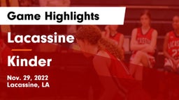 Lacassine  vs Kinder  Game Highlights - Nov. 29, 2022