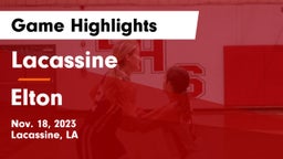 Lacassine  vs Elton  Game Highlights - Nov. 18, 2023