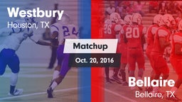 Matchup: Westbury  vs. Bellaire  2016