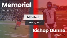 Matchup: Memorial  vs. Bishop Dunne  2017