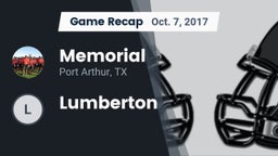 Recap: Memorial  vs. Lumberton 2017