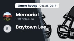 Recap: Memorial  vs. Baytown Lee 2017