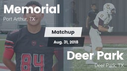 Matchup: Memorial  vs. Deer Park  2018