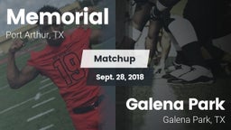 Matchup: Memorial  vs. Galena Park  2018