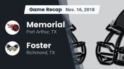 Recap: Memorial  vs. Foster  2018