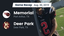 Recap: Memorial  vs. Deer Park  2019