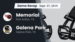 Recap: Memorial  vs. Galena Park  2019