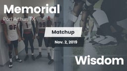 Matchup: Memorial  vs. Wisdom 2019