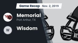 Recap: Memorial  vs. Wisdom 2019