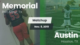 Matchup: Memorial  vs. Austin  2019