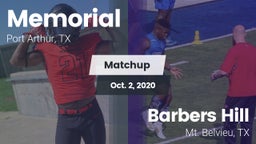 Matchup: Memorial  vs. Barbers Hill  2020