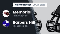 Recap: Memorial  vs. Barbers Hill  2020