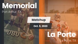 Matchup: Memorial  vs. La Porte  2020