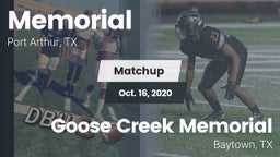 Matchup: Memorial  vs. Goose Creek Memorial  2020