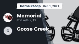 Recap: Memorial  vs. Goose Creek 2021