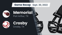 Recap: Memorial  vs. Crosby  2022