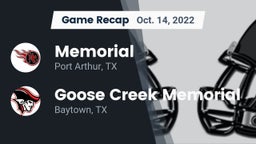 Recap: Memorial  vs. Goose Creek Memorial  2022