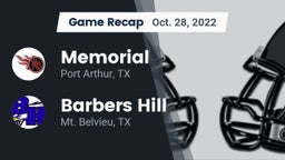 Recap: Memorial  vs. Barbers Hill  2022