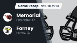 Recap: Memorial  vs. Forney  2023