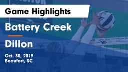 Battery Creek  vs Dillon  Game Highlights - Oct. 30, 2019