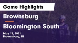 Brownsburg  vs Bloomington South Game Highlights - May 15, 2021