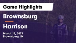 Brownsburg  vs Harrison  Game Highlights - March 15, 2023