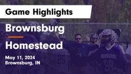 Brownsburg  vs Homestead  Game Highlights - May 11, 2024