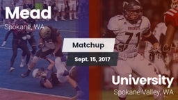 Matchup: Mead  vs. University  2017