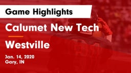 Calumet New Tech  vs Westville  Game Highlights - Jan. 14, 2020