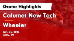 Calumet New Tech  vs Wheeler  Game Highlights - Jan. 25, 2020