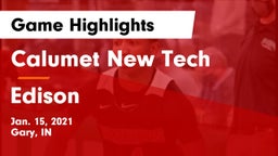 Calumet New Tech  vs Edison  Game Highlights - Jan. 15, 2021