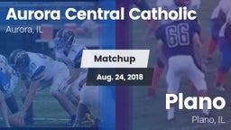 Matchup: Aurora Central Catho vs. Plano  2018