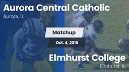 Matchup: Aurora Central Catho vs. Elmhurst College 2019