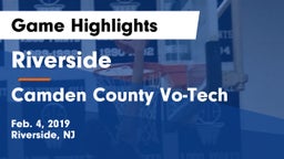 Riverside  vs Camden County Vo-Tech Game Highlights - Feb. 4, 2019