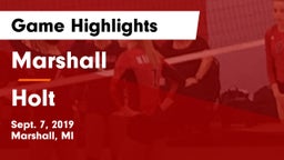 Marshall  vs Holt Game Highlights - Sept. 7, 2019