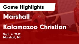 Marshall  vs Kalamazoo Christian Game Highlights - Sept. 4, 2019