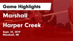Marshall  vs Harper Creek  Game Highlights - Sept. 23, 2019