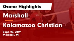 Marshall  vs Kalamazoo Christian Game Highlights - Sept. 28, 2019
