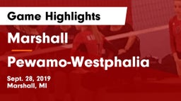 Marshall  vs Pewamo-Westphalia Game Highlights - Sept. 28, 2019