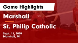 Marshall  vs St. Philip Catholic  Game Highlights - Sept. 11, 2020