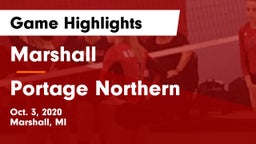 Marshall  vs Portage Northern  Game Highlights - Oct. 3, 2020