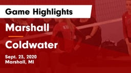 Marshall  vs Coldwater Game Highlights - Sept. 23, 2020